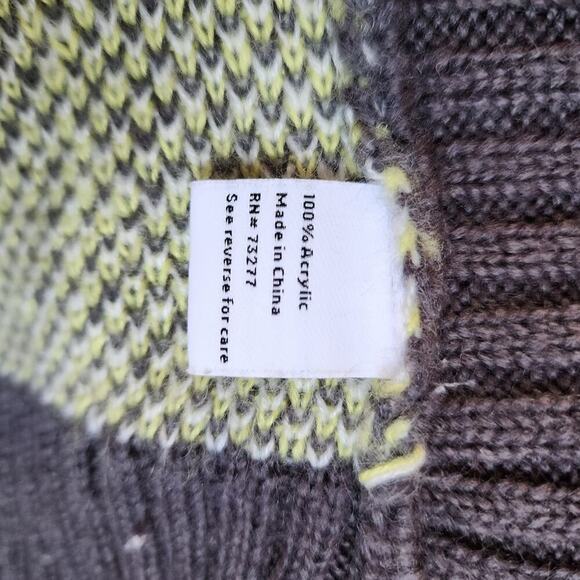 NINE WEST PLAID BLACK YELLOW SWEATER SIZE SMALL - Picture 3 of 8